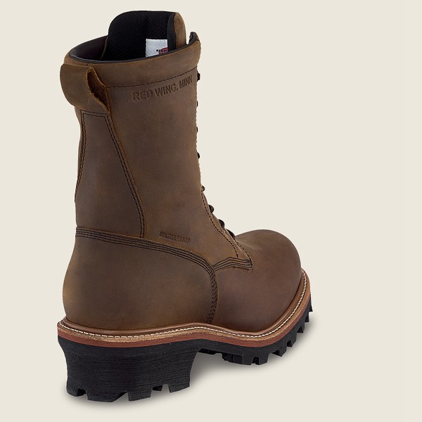 Bottes de Sécurité Red Wing - Loggermax - 9-Inch Insulated Waterproof Toe Logger - Marron - Homme 45